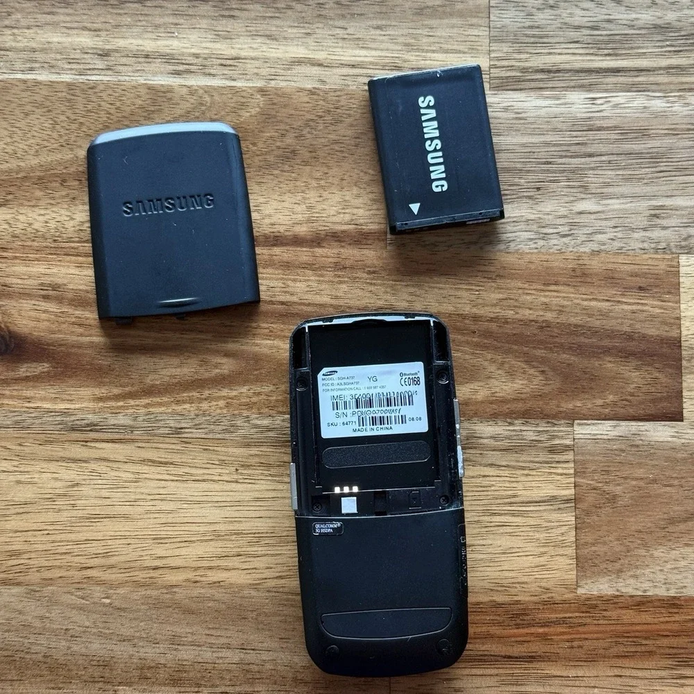 Samsung SGH-A737 Green & Black-AT&T Cellular Slider Phone Turns On WORKING